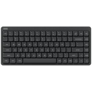 nuphy Node75 Wireless Mechanical Keyboard, 75% Hot Swappable Custom Low Profile Keyboard, 84 Keys Computer Gaming Keyboards, Supports Touch Gestures, PBT Keycaps, RGB Backlit, Bluetooth/2.4GHz/USB-C