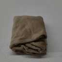 Deisy Dee Velvet Stretch Armless Office Chair Covers - Colorful Stretch Slipcover for Desk Chairs (Khaki)