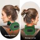4D Neck Massager with LED Display, Neck Massager with Heat Function, for Relieving Shoulder and Neck Pain, Portable and Rechargeable for Home and Office