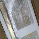 51.2" Linear Gold LED Chandelier, 6 Light Sources, 5 Clear Glass Globes, 51.2" L x 7.5" W x 9.1" H