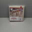 128 Ornament Storage Box, Adjustable Dividers, Stackable Holiday Ornament Organizer with Lid, Durable Fabric Bin for Christmas Decorations, Reinforced Handles, Dustproof & Space-Saving Design (White)