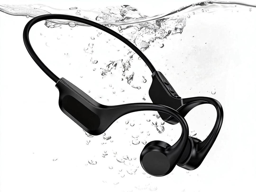 2026 Upgrade Bone Conduction Headphones-SwimBeats, IP68 Waterproof Swimming Headphones| 32GB Storage| BT 6.0| 28g Lightweight| 8H Battery, Open-Ear Headphones for Swimming, Running, Cycling