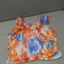 SOLY HUX Women's Floral Print Tank Tops Square Neck Sleeveless Going Out Tops Double Lined Summer Crop Tank Tops, Abstract Floral, Medium