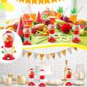 VioraWhite 12 Pack Mini 5" Gumball Machine Without Candy Plastic Bubblegum Dispenser Red Gumball Machine Vending Candy Dispenser for Novelty Birthday Fits 0.05" Small chewing gum ()