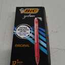 BIC Gel-ocity Original Retractable Gel Pen, Medium Point (0.7 mm), Red, 12-Count, Pack of 12