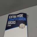 Doctor's Select 3 Pairs Plus Size Compression Socks Wide Calf - Up to 6XL | 20-30 mmHg Compression Socks for Women Wide Calf | Line Patterns 2 (4X-Large)