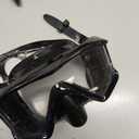 Cressi Pano 3 Panoramic Wide View Mask Dry Snorkel Set with Combo Snorkeling Bag, All Black