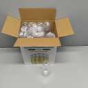 FOCUSLINE 24 Pack 9 Oz Plastic Stemless Gold Rim Champagne Flutes, Heavy Duty, Shatterproof, Disposable & Reusable Crystal Clear Toasting Glasses