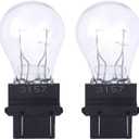 3157 P27/7W 12V Car Halogen Light Bulbs 3000K 3457 3157NA Miniature Turn Signal Bulbs Rear Tail/Brakes/Reverse/Running Light Long-Life Bulb Replacement for Jeep/Ford Trucks SUV