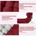 Tudomro 66'' Outdoor Chaise Lounge Cushion Waterproof Patio Pool Chaise Lounge Cushion with Headrest Pillow Tie Fade Resistant Replacement Longue Rocking High Back Chair