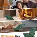 CANSHN 360 Spin Magnetic Stand for iPhone 17 Pro Case with Camera Control [Full Camera Protection] [Compatible with Magsafe] Translucent Matte Shockproof Protective Phone Cover 6.3" - Deep Green