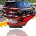 Dasbecan Tail Light Assembly LED Compatible With 2018 2019 2020 2021 Chevy/Chevrolet Traverse Rear Lamp Taillight Right Passenger Side 84618032 GM2805130