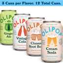 OLIPOP Prebiotic Soda Pop, Classic Soda Variety, Pantry Pack Packed with Prebiotics, Fiber, and Botanicals, Gluten Free, Vegan, GMO Free, 12oz (12-Cans)