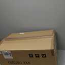 52" Crystal Ceiling Fans with Lights Remote, Black Farmhouse Chandelier Ceiling Fan Light Kit, Modern Rustic Fandeliers with 5 Wood Reversible Blades for Decorate Living Room Bedroom