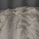 SweatyRocks Women's Casual Loose V Neck Shirts Puff Long Sleeve Office Work Blouses Tops M