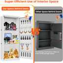 29.53" Tall White Wall Safes Between 16" Studs | 33% Larger Capacity & Lock