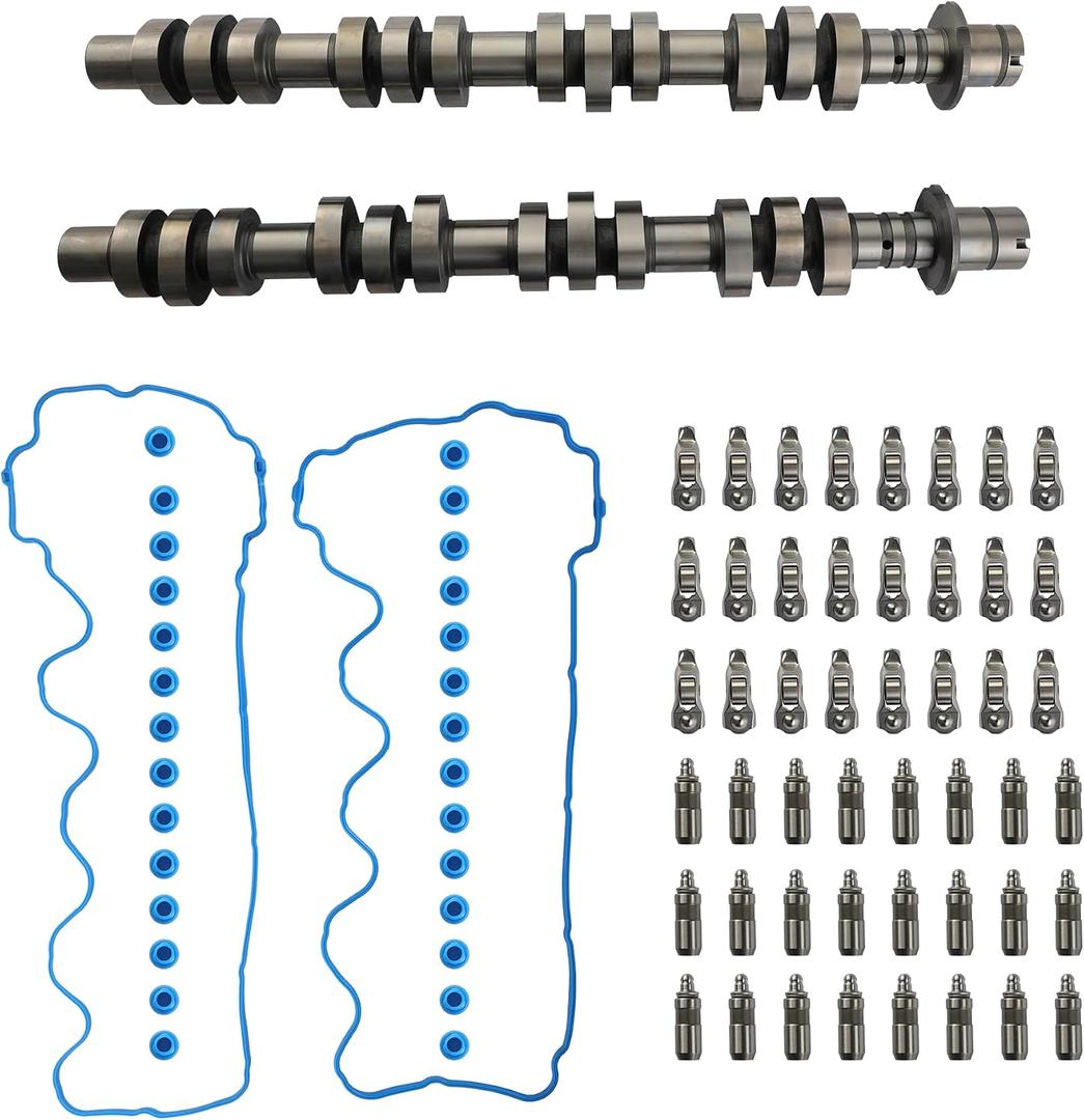 5.4 Left & Right Camshaft Rocker Arms Camshaft Lifters Valve Cover Gasket Set Fit For Ford F150 F250 F350 Mustang Expedition Explorer Sport Trac Lincoln Mark Navigator 4.6L 5.4L V8 3V 2005-2014
