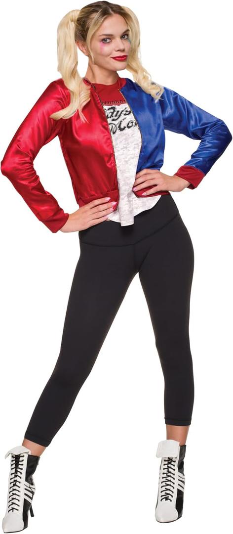 Suicide Squad Harley Quinn Costume Top (Large, Multi)