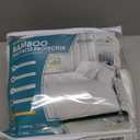 PlushDeluxe Premium Bamboo Mattress Protector – King Size, Waterproof, & Ultra Soft Breathable Noiseless Washable Bed Mattress Cover for Comfort & Protection - White