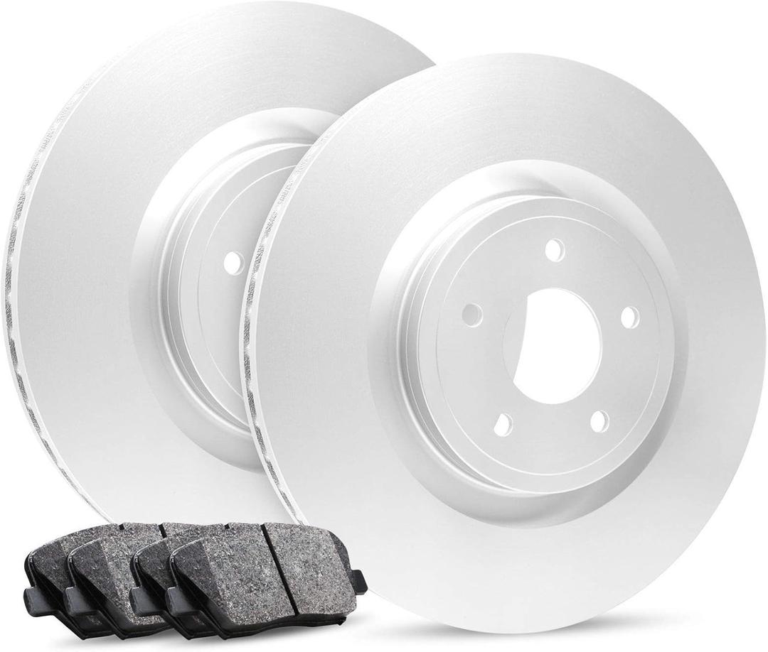 R1 Concepts Front Brake Kit For 2019-2022 Subaru Ascent| Blank Brake Rotors| Ceramic Brake Pads and Rotors Kit