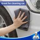 MR.SIGA Microfiber Cleaning Cloth, All-Purpose Cleaning Towels, Pack of 6, Size 13.8 x 15.7 in (Grey)