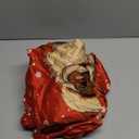 Moukeren Christmas Chair Covers Set of 6 African American Christmas Decorations Black Santa Chair Protector Red Stretch Washable Removable Slipcover for Xmas Kitchen Dining Room Living Room Decor