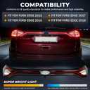 Liftgate Center Tail Light Assembly Compatible With 2015-2018 Ford Edge Titanium/Sport Rear Lamp