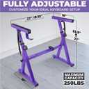Liquid Stands Piano Keyboard Stand - Z Style Adjustable and Portable Heavy Duty Music Stand for Kids and Adults -Fits 54-88 Key Electric Pianos - Sturdy Musical Keyboard Stand (Purple)