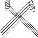 Milisten 8pcs Metal Plant Support Stakes Sturdy Trellis Rods for Climbing Plants Garden Stake for Cucumber Peperomia