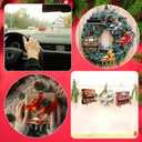 Pinkunn 36 Pieces Christmas Ornaments Grand Piano Black Decoration Musical Music Instrument Ornament Brown Upright Piano Hanging Decorations for Christmas Tree (Watercolor Style)