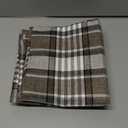 CARRIE HOME Brown Plaid Pillow Covers 18x18 Set of 2 Farmhouse Plaid Decorative Throw Pillows for Living Room Couch Sofa