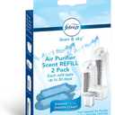 Febreze Linen & Sky Air Purifier Scent Refill Cartridge, 2-Pack, White, 2 Count