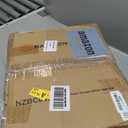 Nightstand 5 Drawer Dresser with Charging Station, Side Table with Fabric Drawers, End Table with Open Shelf, Bedside Table with USB Ports and Outlets, Tall Dresser for Bedroom, Hallway, Black