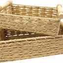 CATTITUDE Wicker Baskets for Organizing, Toilet Paper Storage, Pantry Organizers and Storage, Woven Baskets for Shelves, Bathroom Dcor & Home Organization, 2-Pack