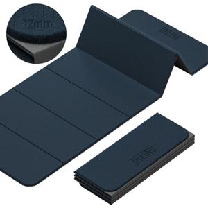 Foldable Yoga Mat (12mm) Exercise Mats for Home Workout,Comfortable and Durable,Thick-Portable Folding Mat,Non Slip,Pilates Mat Thick,Outdoor Use,Meditation,Travel,Camping（71"x24" x0.47"）