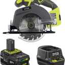 RYOBI 18-Volt Cordless 5 12inch Circular Saw Kit with a 4Ah Battery and Charger (No Retail Packaging)