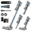 i-Clyner Cordless Vacuum Cleaner, 50kpa 60min Self-Standing Stick Vacuum Cordless with Anti-Tangle Brush, Touch Screen, Lightweight & Portable, Vacuum Cleaners for Home, Carpet, Hard Floor Blue