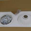 2 Pack Ceramic Gold Semi Flush Mount Ceiling Light Vintage Hallway Light Fixtures, Modern Small Ceiling Mount Light Lamp for Hall Kitchen Entryway Passway Porch Foyer