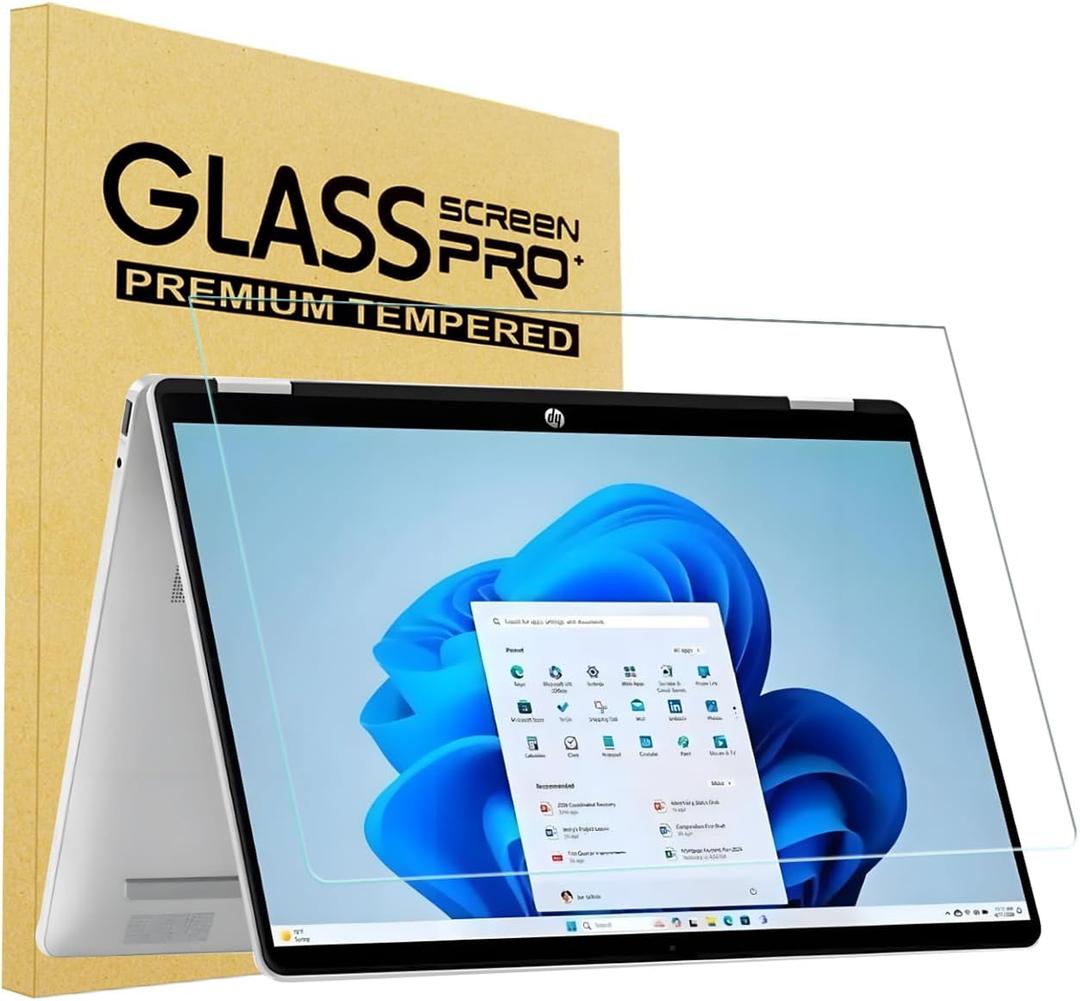 14 Inch Tempered Glass Screen Protector for HP OmniBook 5 Flip 14 14-fp0057nr& 5 Next Gen AI 14 14-he0017nr/he0027nr,OmniBook 7 AI 14 14-fr0017nr, X Flip 14 AI 14-fm0047nr,Next Gen AI 14 14-fk0047nr