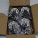 4 inch Caster Wheels Heavy Duty Swivel Casters with no Brake Max Load Capacity 1200lbs (Set of 4)