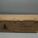 Evangeline 7.5ft Rotating Christmas Tree with Star Projector, 1504 Branch Tips, 500 Warm Lights and Rotating Base, 53" Wide Realistic Traditional Christmas Tree with Lights by Naomi Home