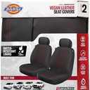Dickies Rockport Black/Red Vegan Leather Seat Covers
