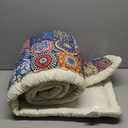 Cotton Sofa Cover, Non Slip Couch Cover for Dogs Washable for 3 Cushion Couch Sofa Pet Friendly (Blue, 27.6" x 59.1")