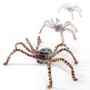 Entehaus 32'' Animatronics Crawler Spider Halloween Decorations - Sound Activated with Creepy Sound, Motion, Light Up Eyes, Haunted House Scary Decor Horror Prop for Indoor/ Outdoor, Yard Lawn