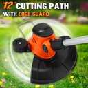 20V Cordless Weed Wacker String Trimmer 12" 2-in-1 Edger