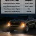 Fog Lights for Chevy Colorado 2023-2025 2026 Accessories 3rd Gen LED Front Bumper Daytime Running Light Amber Turn Signals (Chic Style)