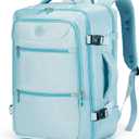 Sowaovut Travel Laptop Backpack, Extra Large High School College Backpacks, Flight Approved Daypack Business Bag Fit 17.3 inch Laptop for Men Women (Light Blue)