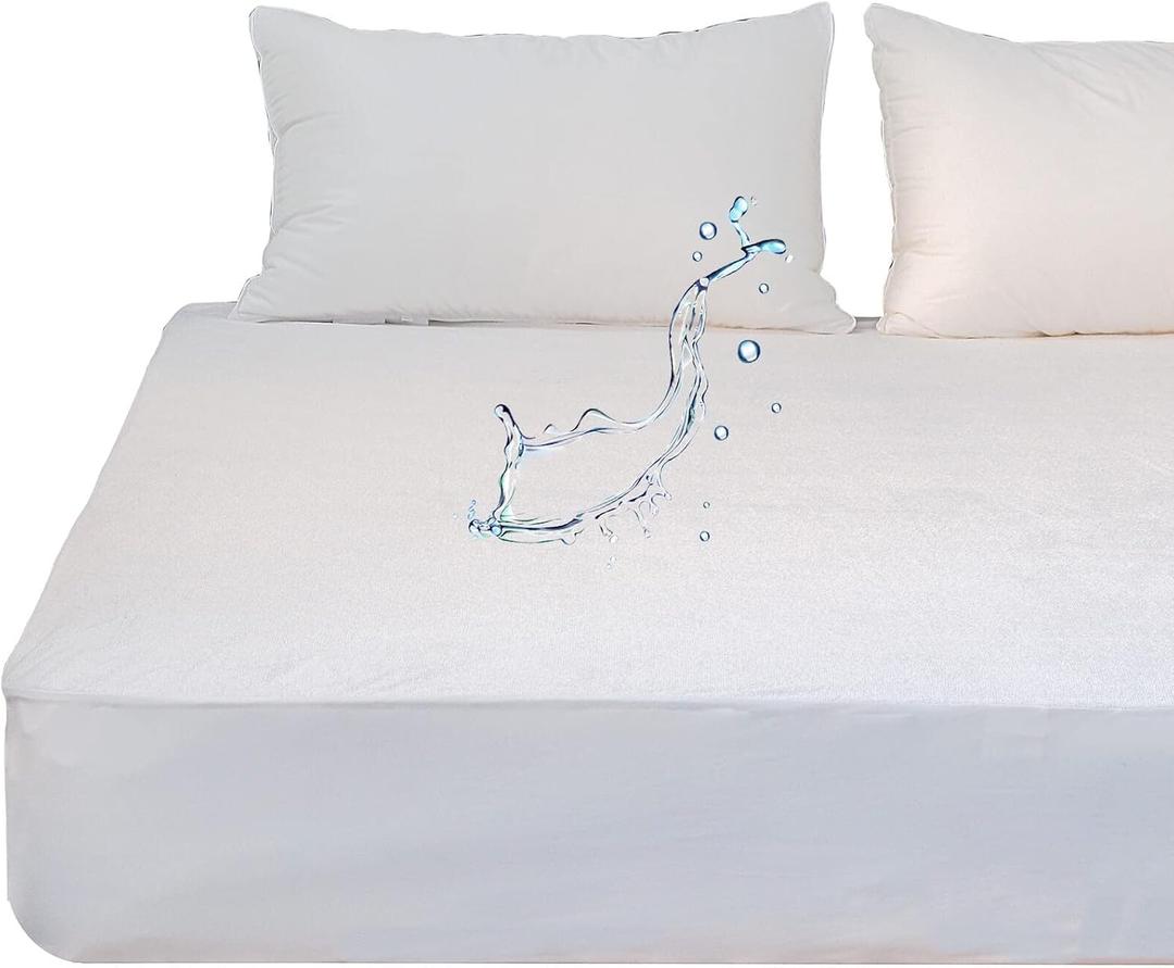 Waterproof RV Short Queen Mattress Protector for 60x75 Camper Bed Soft Soft Bamboo Viscose Terry Matressprotector Quiet Breathable Fitted Matress Cover