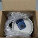 Owala Stainless Steel Triple Layer Insulated Travel Tumbler with Spill Resistant Lid, Straw, and Carry Handle, BPA Free, 40 oz, Dark Blue (Saltwater Starfish)