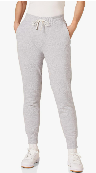 Women's Fleece Jogger Sweatpant (Medium, Light Grey Heather)